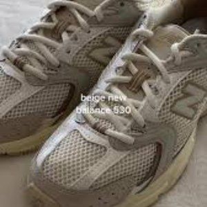 Beige Angora New Balance 530 -- US MENS 6.5 / UK 7 / US WOMENS 8.5